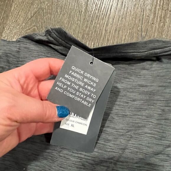 NWT Johnny Bigg Active Mesh Insert Tee Charcoal Size XL - Picture 7 of 8